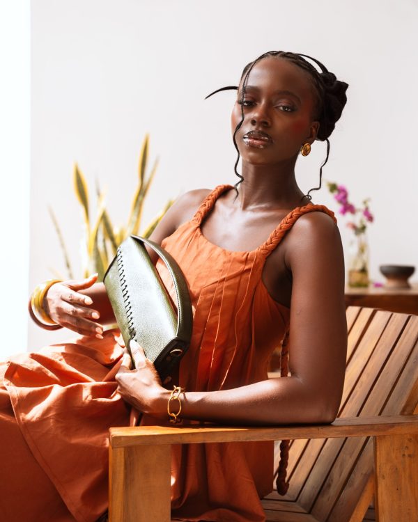 Paciencia Liv bag - handcrafted leather pouch, made in Nigeria